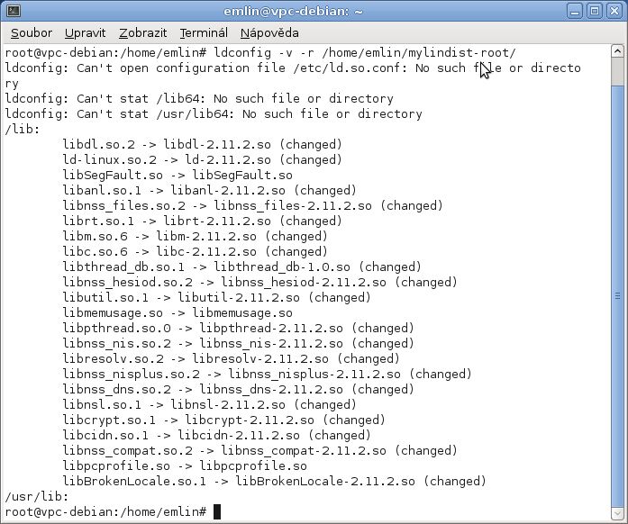 obrázek vystup-prikazu-ldconfig